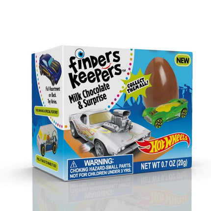 The Bazooka Company Hot Wheels Finder Keepers Candy Egg 6ct - Royal Wholesale