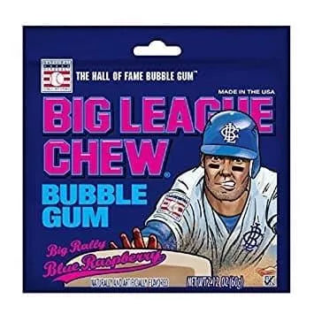 Big League Chew Blue Raspberry 12ct - Royal Wholesale