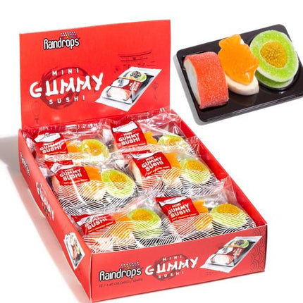 Raindrops Gummy Mini Candy Sushi 1.4oz 12ct - Royal Wholesale