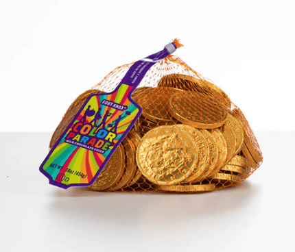 Fort Knox Chocolate Coins Gold 6lb - Royal Wholesale
