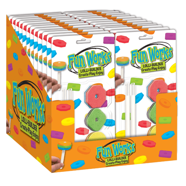 Foreign Candy Company Fun Works Lolli Builder 24ct - Royal Wholesale