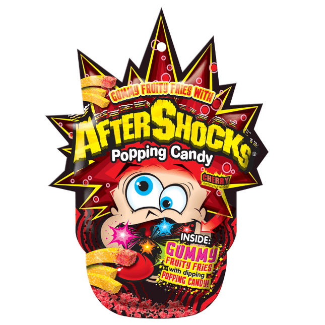 Foreign Candy Company Aftershocks Gummy Fries With Popping Candy Dip 12ct - Royal Wholesale