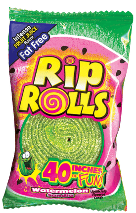Foreign Candy Company Rip Rolls Watermelon 24ct - Royal Wholesale