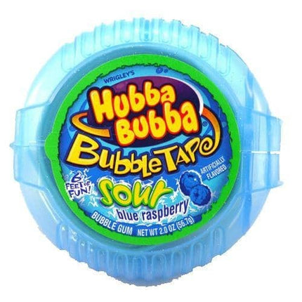 Hubba Bubba Bubble Tape Sour Blue Raspberry 12ct