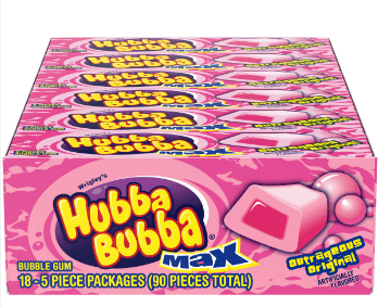 Hubba Bubba Max Gum 5 pc Original 18ct - Royal Wholesale