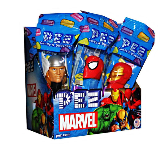 Pez Marvel 12ct - Royal Wholesale