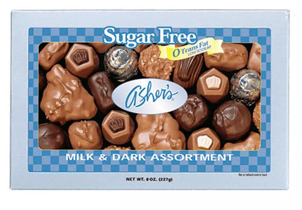 Asher Sugar Free 8oz  Assorted Chocolate Box 12ct - Royal Wholesale