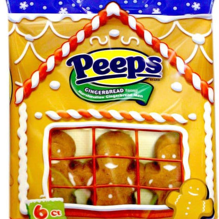 Peeps Marshmallow Gingerbread Men 6pk 12ct