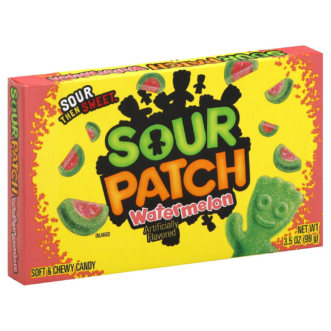 Sour Patch Watermelon 3.5oz Theater Box 12ct - Royal Wholesale