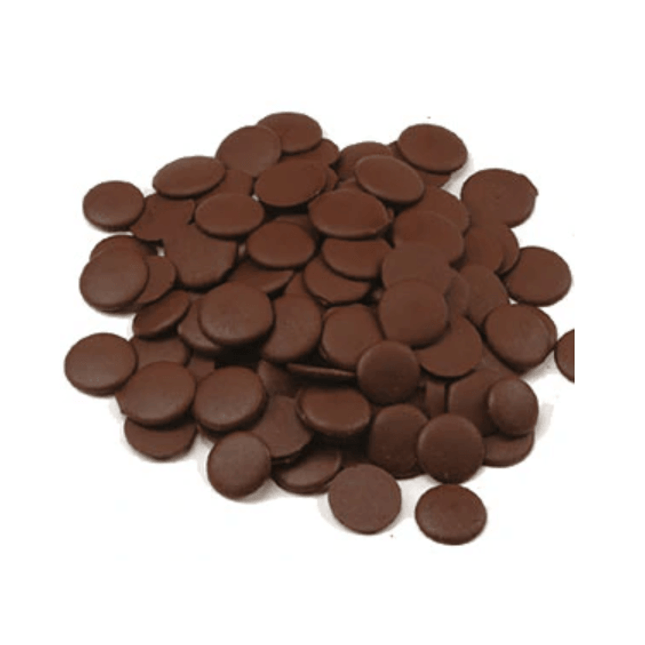 Wilbur W755 Dark Confectionary Coating Wafer 24 (90 Viscosity) 50 lb CTN - Royal Wholesale