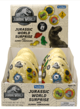 Frankford Jurassic World Surprise Egg 6ct - Royal Wholesale