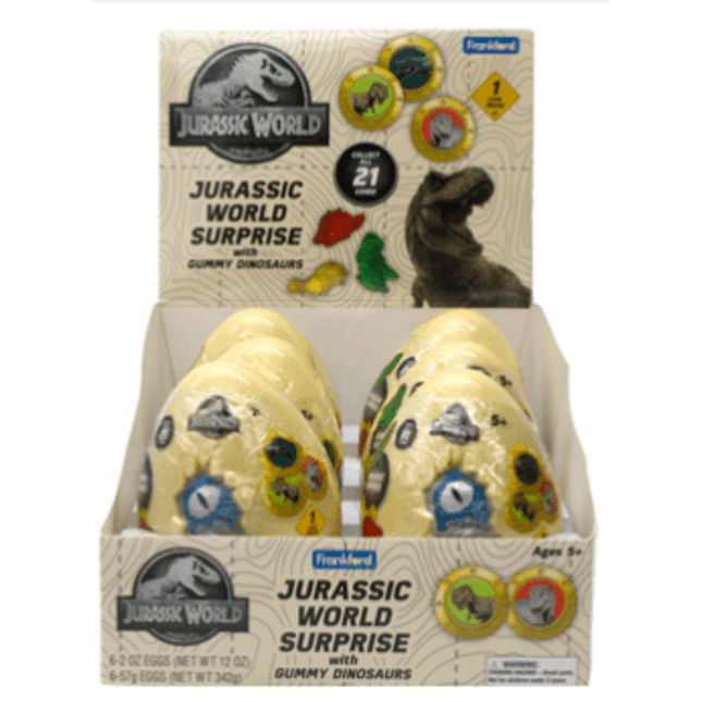 Frankford Jurassic World Surprise Egg 6ct - Royal Wholesale