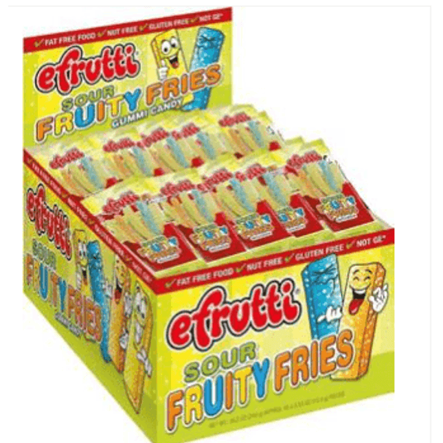 Efrutti Gummi Sour Fruity Fries - Royal Wholesale