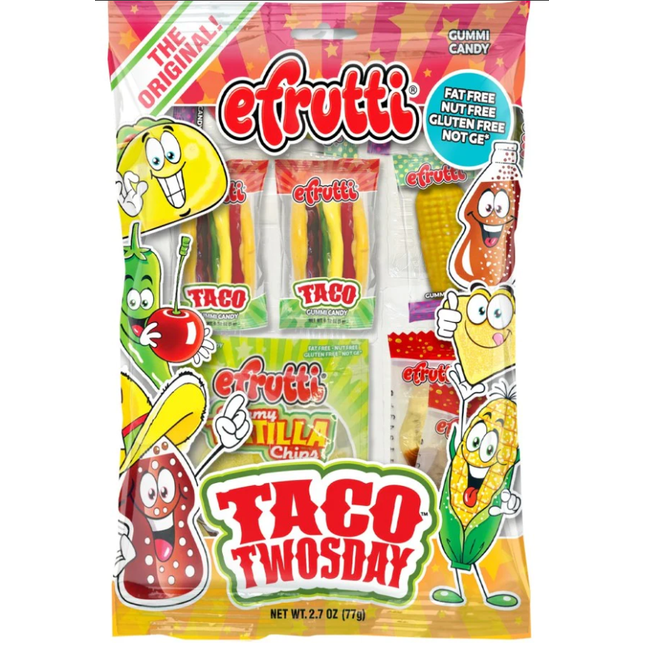 Efrutti Gummi Taco Twosday Bag 12ct case