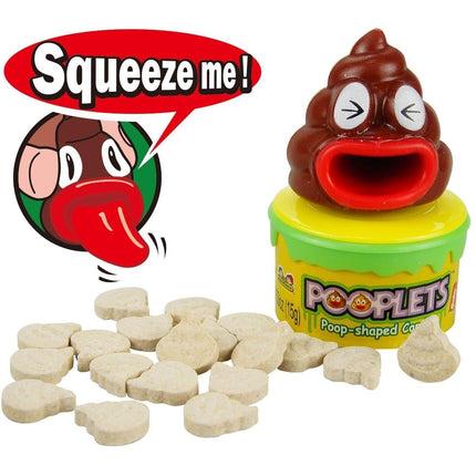 Kidsmania Pooplets Emoji Poop Shaped Candy Toy 12ct - Royal Wholesale