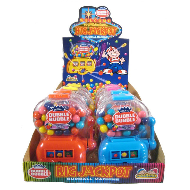 Kidsmania Dubble Bubble Big Jackpot Gumball Slot Machines 12ct - Royal Wholesale