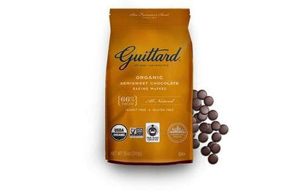 Guittard 66% Organique Bittersweet Dark Chocolate Wafer 25lb - Royal Wholesale
