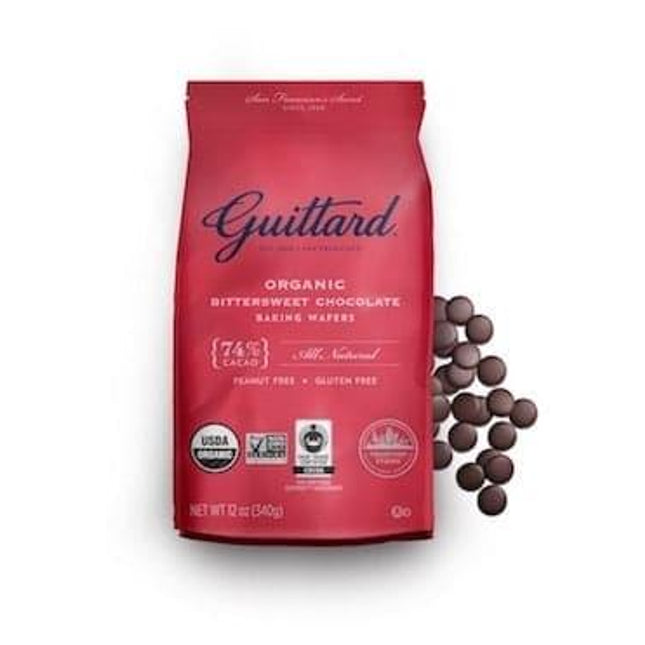 Guittard Fair Trade Bittersweet Organic Wafers 74% Cacao 25lb - Royal Wholesale
