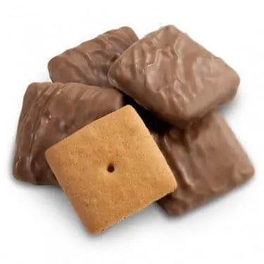 Albanese Milk Chocolate Graham Crackers Mini Squares 15lb - Royal Wholesale
