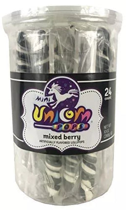 Adams & Brooks Black Mini Unicorn Pop jar 24ct - Royal Wholesale