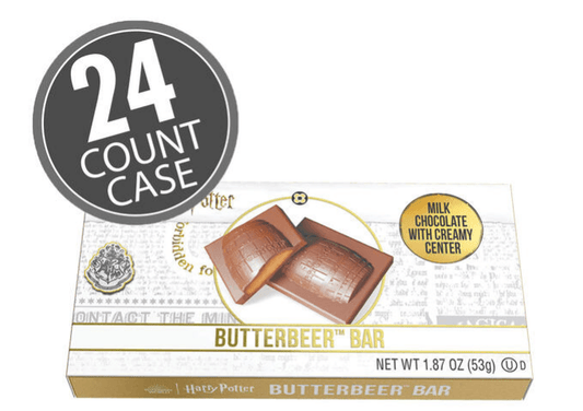 Jelly Belly Harry Potter Butterbeer Milk Chocolate Bar 1.87oz 24ct - Royal Wholesale