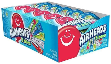 Airheads 5 Bar Pack Assorted Flavors 2.75oz 18ct - Royal Wholesale
