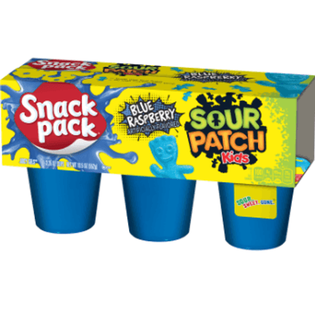 Snack Pack Gel Blue Sour Patch 8/6pack - Royal Wholesale