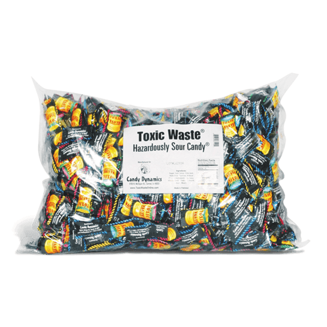 Toxic Waste Sour Candy 1000 Piece Bag - Royal Wholesale