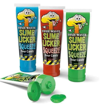Candy Dynamics Toxic Waste Slimelicker Squeeze 12ct - Royal Wholesale