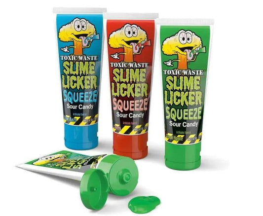 Candy Dynamics Toxic Waste Slimelicker Squeeze 12ct - Royal Wholesale