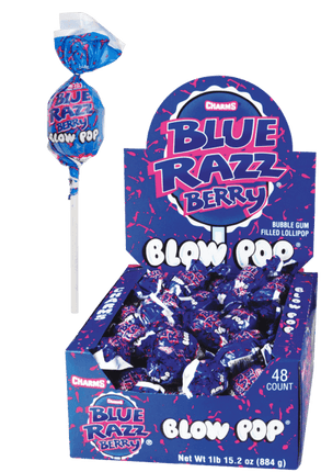 Charms Blow Pops Blue Raspberry Flavor 48ct