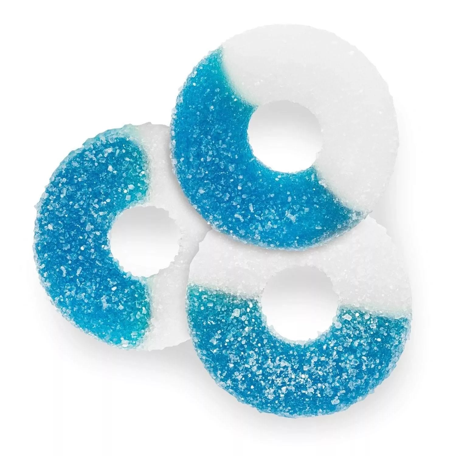 Albanese Gummi Blue Raspberry Rings 4.5lb - Royal Wholesale