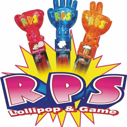 Rock Paper Scissors Hand Game Lollipops 12ct - Royal Wholesale
