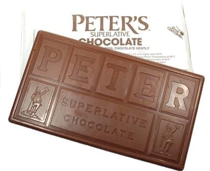 Peter's Chatham Milk Chocolate Block 41 (140 Viscosity) 50 lb CTN - Royal Wholesale