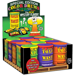 Toxic Waste Special Edition Color Drums Assorted Super Sour Candy 1.7 Oz 12ct - Royal Wholesale