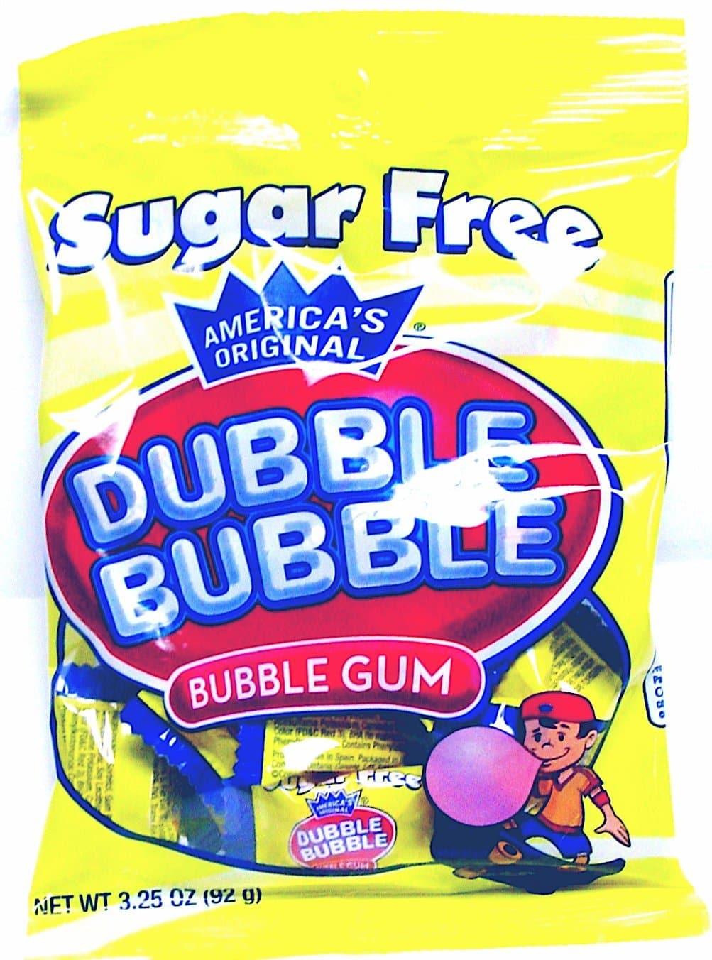 Dubble Bubble Sugar Free Original Twist 3.25oz Peg Bag 12ct (special order)
