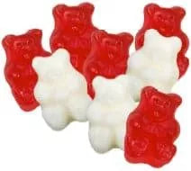 Albanese Red and White Gummi Bears 5lbs - Royal Wholesale