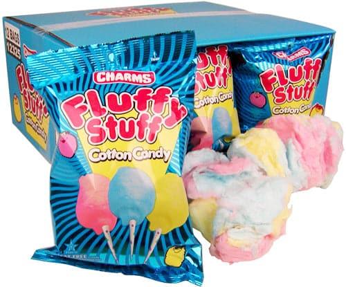 Charms Fluffy Stuff Cotton Candy 3.5oz Bag 24ct