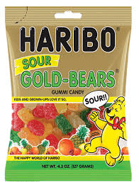 Haribo Sour Gold Bears 4.5oz 12ct - Royal Wholesale