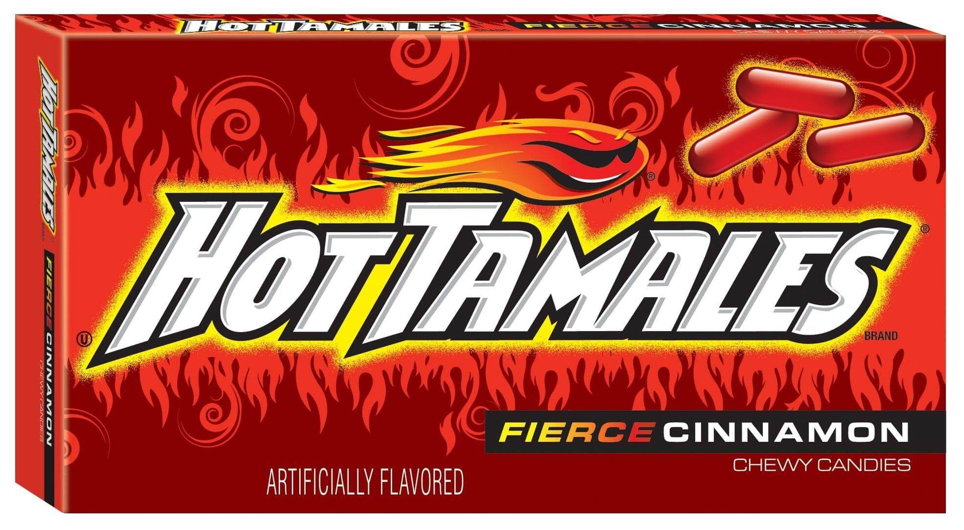 Hot Tamales Candy Theater Box 5oz 12ct - Royal Wholesale