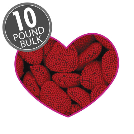 Jelly Belly Red Raspberry Hearts 10lb