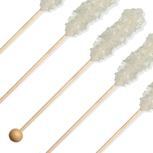 Roses Confection Swizzle Sticks White Unwrapped 72ct.