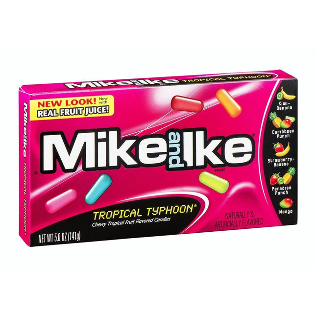 Mike & Ike Tropical Typhoon 5oz Theater Box 12ct - Royal Wholesale