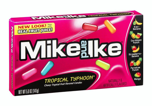 Mike & Ike Tropical Typhoon 5oz Theater Box 12ct - Royal Wholesale