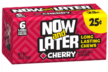Now and Later Cherry 24 Ct - Royal Wholesale