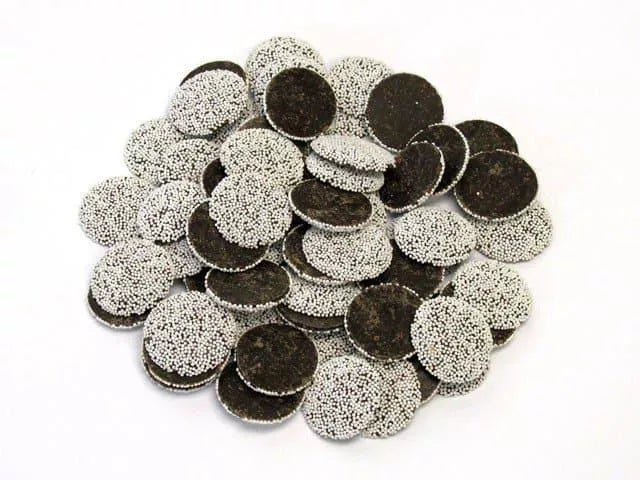 Asher Dark Chocolate Nonpareils White Seeds 8lb - Royal Wholesale