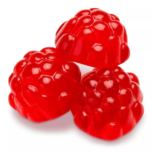 Albanese Berry Red Gummi Raspberries 5lb - Royal Wholesale