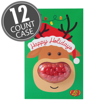 Jelly Belly Christmas Reindeer Card 12ct