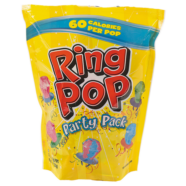 The Bazooka Company Ring Pop Party Pack 15pc Bag 6ct