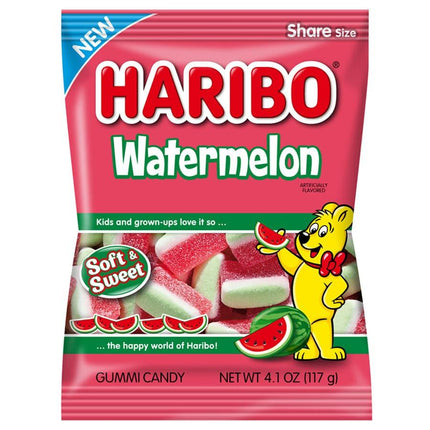 Haribo Watermelon Peg Bag 4.1oz 12ct - Royal Wholesale
